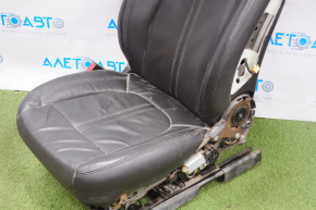 Driver's seat Lincoln MKZ 13-16 without airbag, electric, heated, leather black, without pad