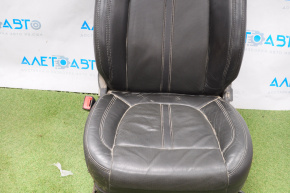 Driver's seat Lincoln MKZ 13-16 without airbag, electric, heated, leather black, without pad