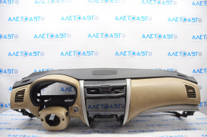 Torpedo front panel without AIRBAG Nissan Altima 13-18 beige, scratch