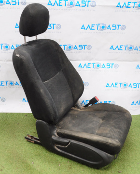 Passenger seat Nissan Altima 13-14 without airbag, mechanical, black velour, for cleaning