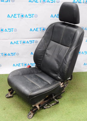 Driver's seat Toyota Avalon 13-14 without airbag, leather black, without pad, worn