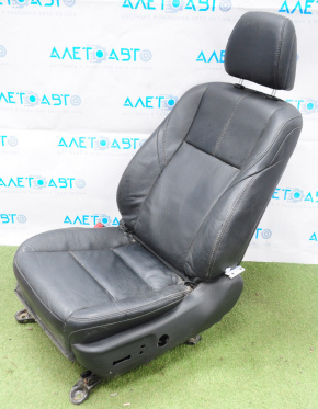 Driver's seat Toyota Avalon 13-14 without airbag, electric, leather black, without buttons