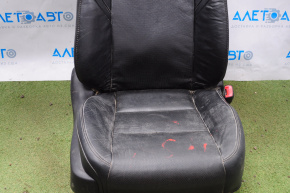 Passenger seat Toyota Avalon 13-14 without airbag, electric, leather black, no buttons, for cleaning