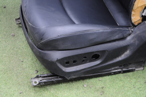 Driver's seat Toyota Prius 50 16-18 without airbag, electric, leather black, shot, without buttons