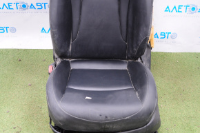 Driver's seat Toyota Prius 50 16-18 without airbag, electric, leather black, shot, without buttons