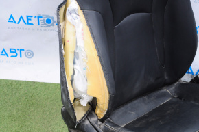 Passenger seat Toyota Prius 50 16-18 without airbag, mechanical, leather black, shot