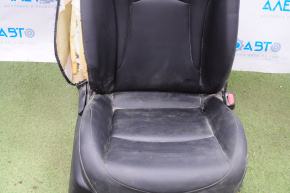 Passenger seat Toyota Prius 50 16-18 without airbag, mechanical, leather black, shot