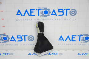 Gear knob VW Atlas 18-21 black, leather, scratches on chrome