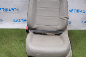 Driver's seat VW Passat b8 16-19 USA without airbag, electric, leather gray