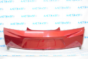 Rear bumper bare Chevrolet Camaro 16 - without parking sensors, red, broken fasteners