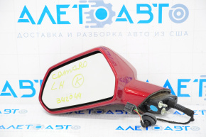 Left side mirror assembly Chevrolet Camaro 16- 3 pins, red