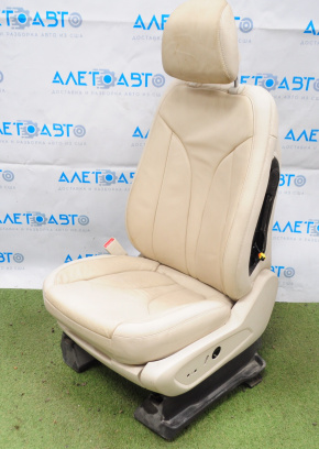 Driver's seat Lincoln MKC 15-16 without airbag, electric, beige leather, without buttons, for cleaning
