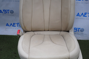 Driver's seat Lincoln MKC 15-16 without airbag, electric, beige leather, without buttons, for cleaning