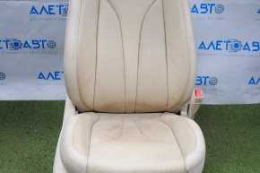 Passenger seat Lincoln MKC 15-16 without airbag, electric, beige leather, without buttons, for cleaning