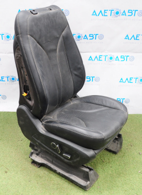Passenger seat Lincoln MKC 15-16 without airbag, electric, leather black, without headrest
