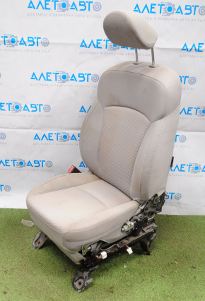 Driver's seat Subaru Forester 14-18 SJ without airbag, fur, cloth, gray, without pads, ready for cleaning