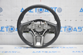 Steering wheel bare Subaru Outback 15-17 leather black, with pads, wiped
