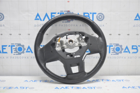 Steering wheel bare Subaru Outback 15-17 leather black, with pads, wiped