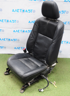 Driver's seat Toyota Avalon 13-14 without airbag, electric, leather black, without pad