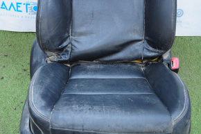 Passenger seat Toyota Avalon 13-14 without airbag, electric, heated, leather black, without buttons