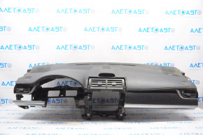 Torpedo front panel without AIRBAG Toyota Camry v50 12-14 usa black, deep scratches