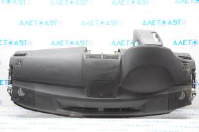 Torpedo front panel without AIRBAG Toyota Camry v55 15-17 usa black, wood inserts, tear, scratch