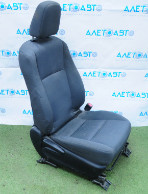 Passenger seat Toyota Highlander 14-16 without airbag, mechanical, cloth dark gray