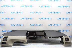 Torpedo front panel upper part without AIRBAG Toyota Prius V 12-16 black scratches