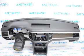Torpedo front panel with AIRBAG VW Atlas 18-19 black, scratches
