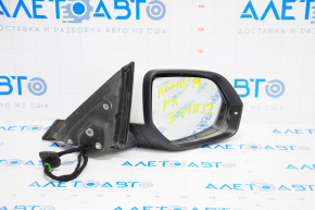 Side mirror right complete VW Atlas 18-18 6+2 pins, BSM, turn signal, white