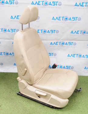 Passenger seat VW Passat b7 12-15 USA without airbag, manual, heated, leather beige