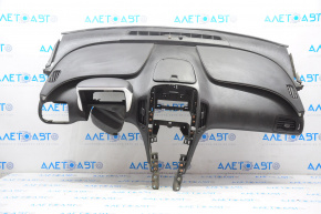 Torpedo front panel without AIRBAG Chevrolet Volt 11-15 black with pad on pillow, sticky plastic, worn