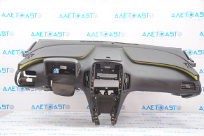 Torpedo front panel without AIRBAG Chevrolet Volt 11-15 black with pad on pillow, scratch