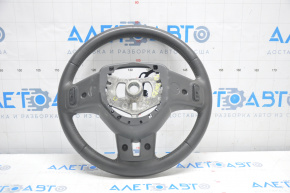 09-13 Dodge Challenger black leather steering wheel, no buttons, with pads and rear buttons