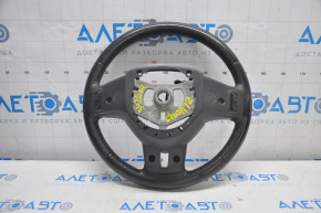 Naked steering wheel Dodge Challenger 09-13 leather black, without buttons, with pads and rear buttons, wiped
