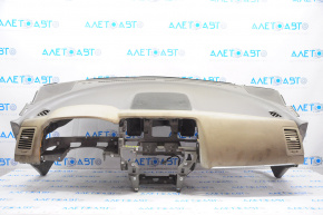 Torpedo front panel without AIRBAG Nissan Murano z51 09-14 beige, needs cleaning, cracked plastic
