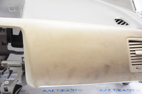 Torpedo front panel without AIRBAG Nissan Murano z51 09-14 beige, needs cleaning, cracked plastic