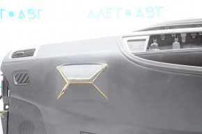 Torpedo front panel without AIRBAG Toyota Highlander 14-19 black, shot