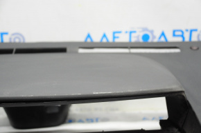 Dashboard front panel upper part without AIRBAG Toyota Prius V 12-16 black, worn visor