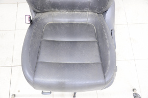 Driver's seat VW Tiguan 09-18 with airbag, electric + fur, leather black, for cleaning