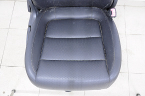 Passenger seat VW Tiguan 09-18 with airbag, fur, leather black, for cleaning
