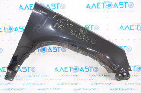 Front right wing VW Tiguan 09-18 black LC9X, butt