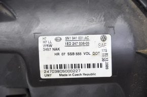 Headlight front left VW Tiguan 09-11 bare, pre-rest, halogen, for polishing