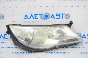 Headlight front right VW Tiguan 09-11 bare, pre-rest, halogen, for polishing