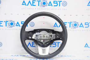 Naked steering wheel Dodge Journey 11-16 leather black, heated, without buttons, with pads, scratches