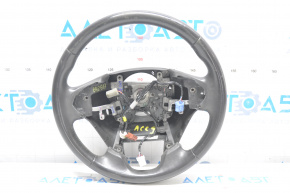 Naked steering wheel Honda Accord 13-17 leather, black, with rear pad, worn