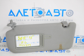 Left visor Kia Sorento 10-15 gray, for dry cleaning