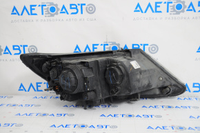 Headlight front left bare Kia Sorento 14-15 rest without fastening, led drl, broken glass, water damage