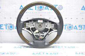 Naked steering wheel Lexus ES300h ES350 13-15 prerest, leather black, dark wood, heated