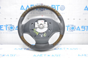 Naked steering wheel Lexus ES300h ES350 13-15 prerest, leather black, dark wood, heated